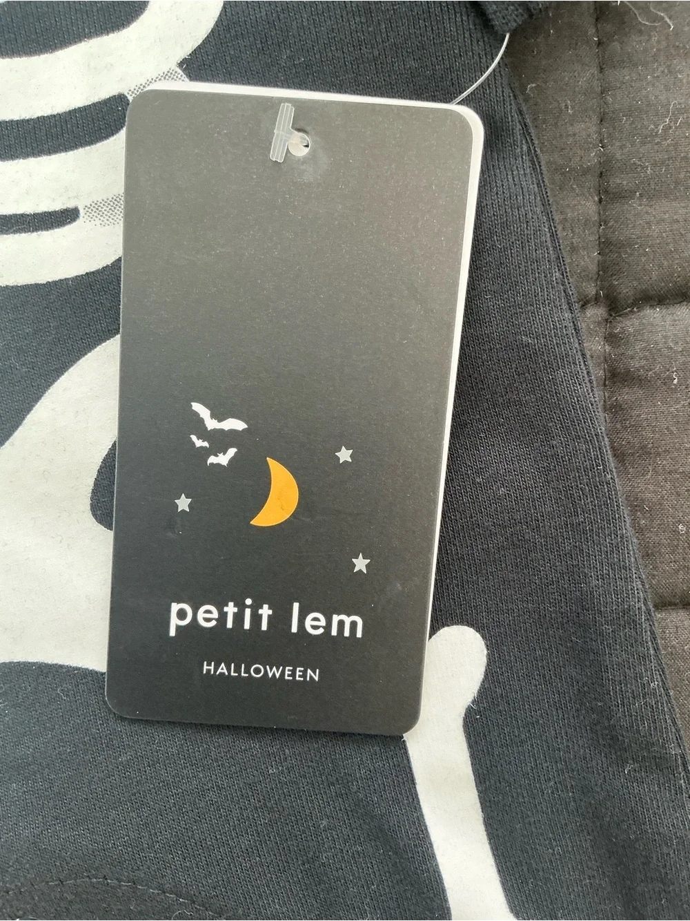 PETIT LEM Glow In The Dark Skeleton Footie | Size NB